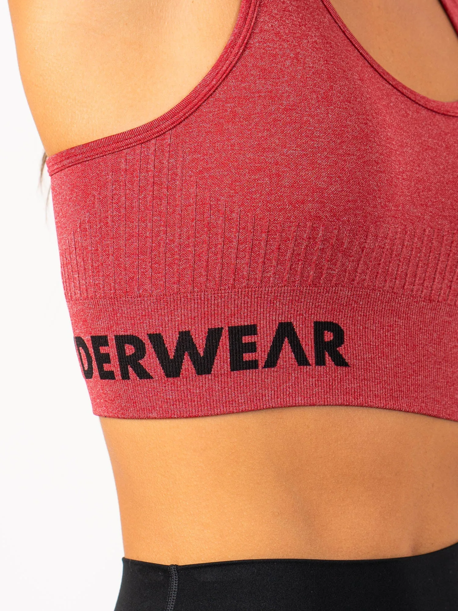 indoor exercise Wear alone seams Seamless Staples Sports Bra - Cherry Red Marl