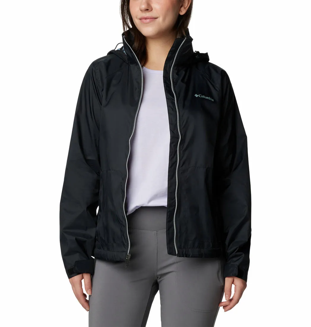 Multi-Season Wear Weatherproof Zipper Columbia Women Black Switchback III Jacket