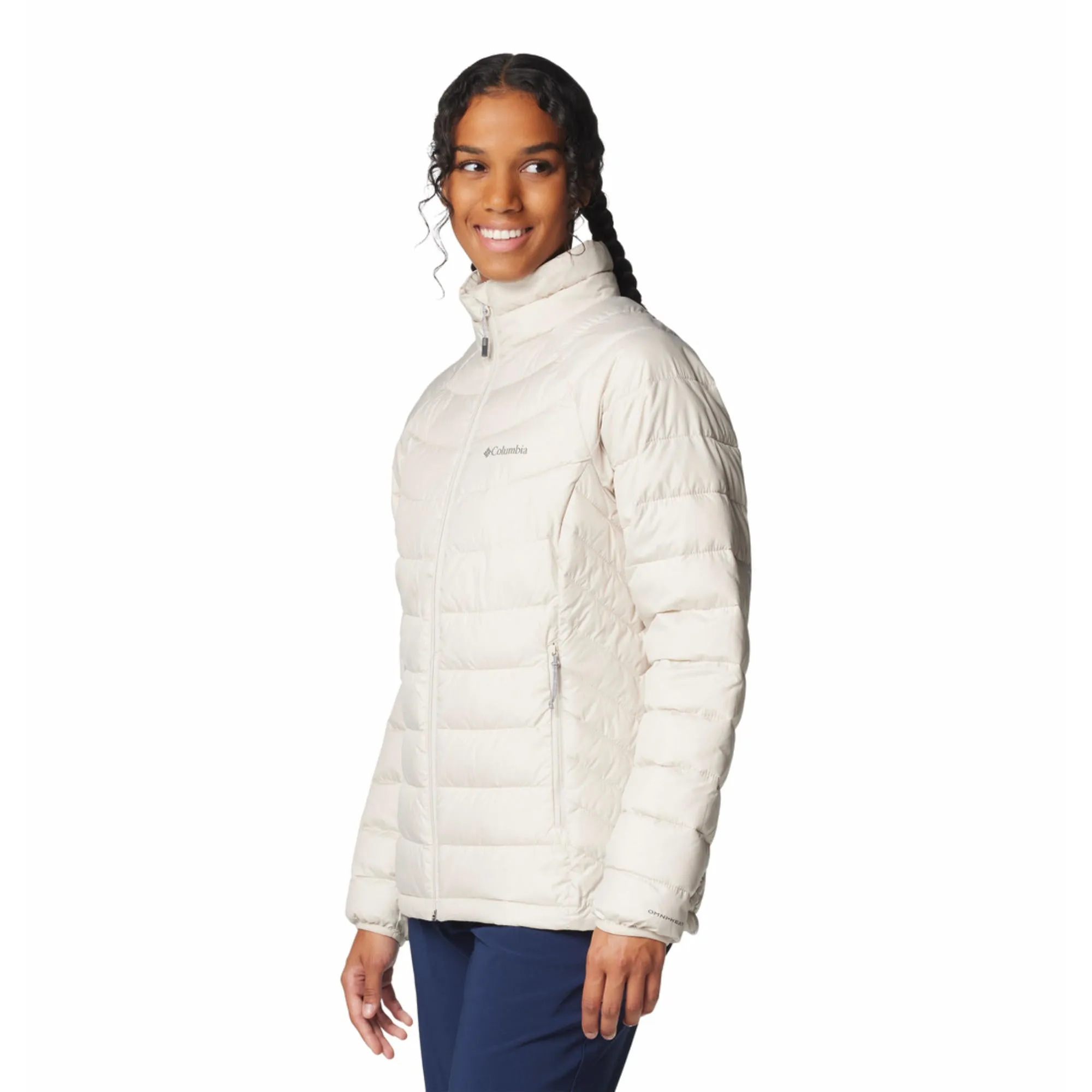Columbia Women Brown Powder Lite II Full Zip Jacket middle aged people Morning Layer
