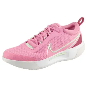 Nike Women's Court Zoom Pro - Coral Chalk/Barely Volt Vertical Impact Protection