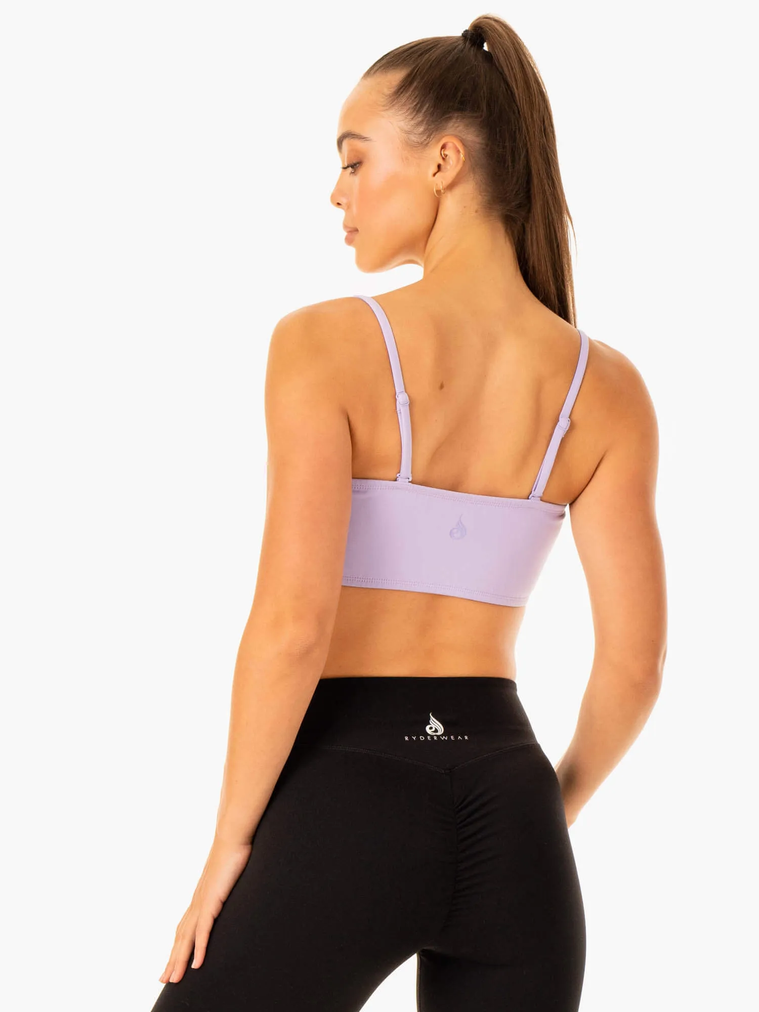 Convertible Bandeau Sports Bra - Lavender Fitness beginners adult clothing