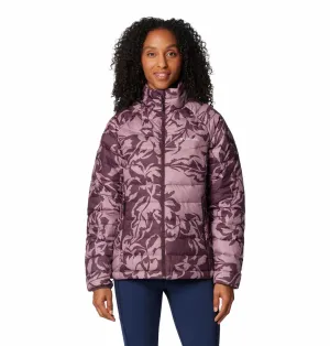 Rain Shield Beauty Columbia Women Red Powder Lite II Printed Full Zip Jacket