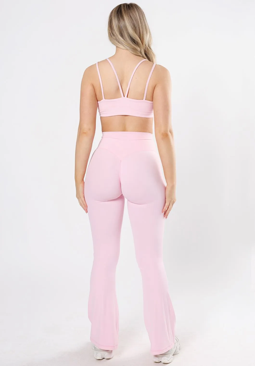 Ultimate flexibility Travel Outfit Wrinkle Resistant RecStretch? Original Sculptseam? Plus Essential Flare Legging 31" Pink Opal