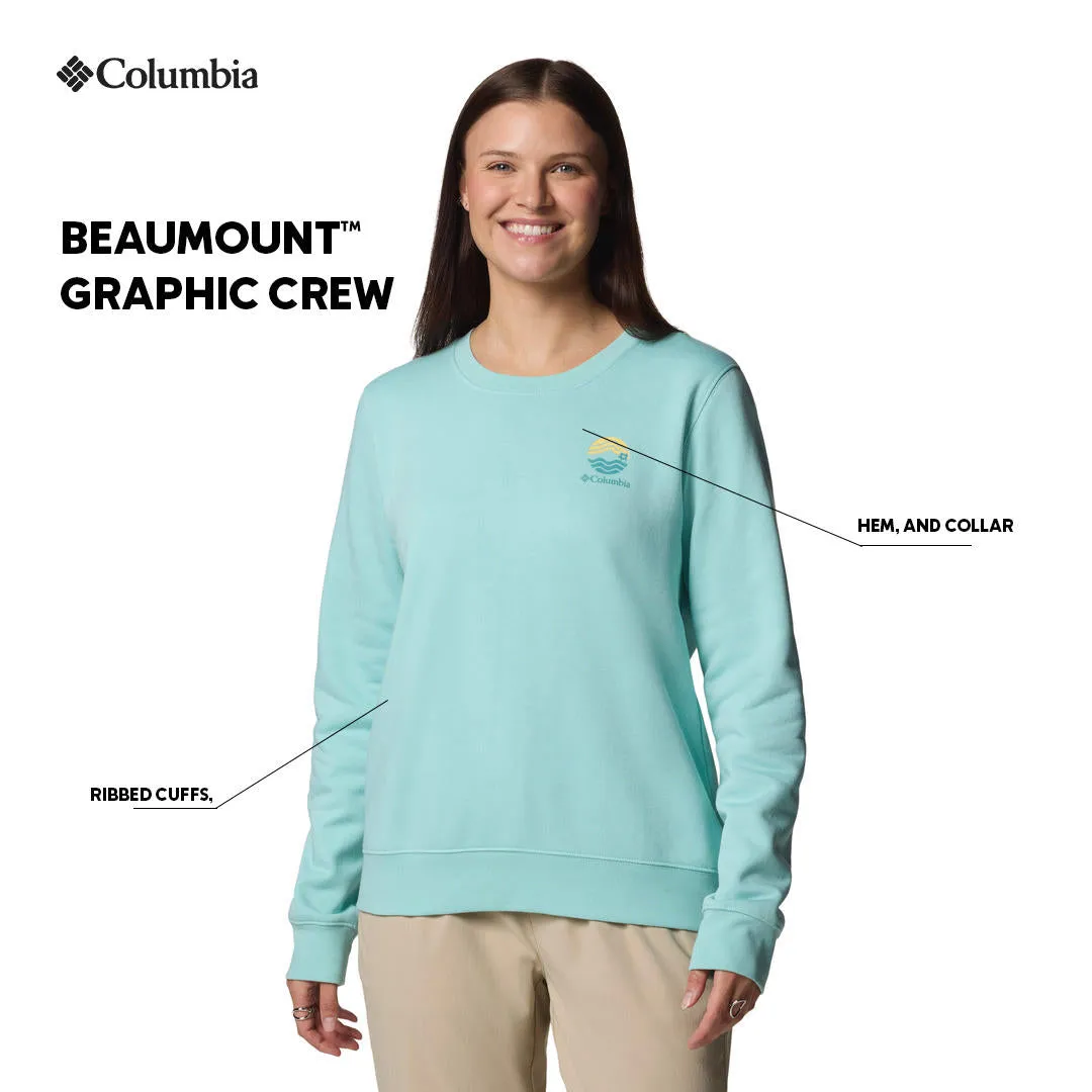 Surf Columbia Women Blue Beaumount Graphic Crew