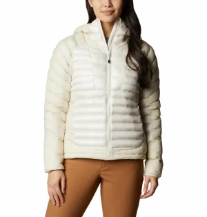 Columbia Women White Labyrinth Loop Hooded Jacket dry-cleanable