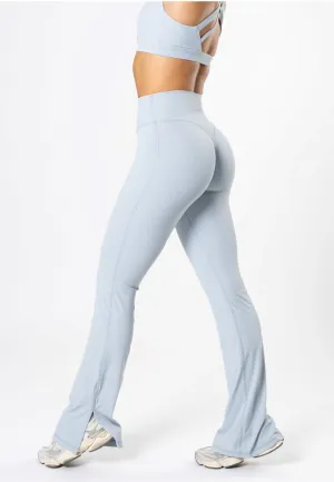 For Men Studio Practice Comfortable Performance RecStretch Original Sculptseam? Plus Flare Legging 34" Pearl Blue