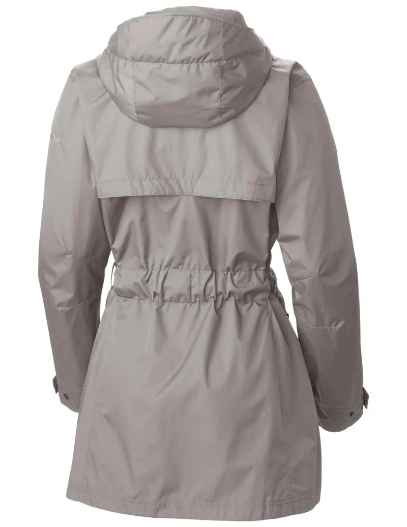 Columbia Women Grey Pardon My Trench Rain Jacket festival