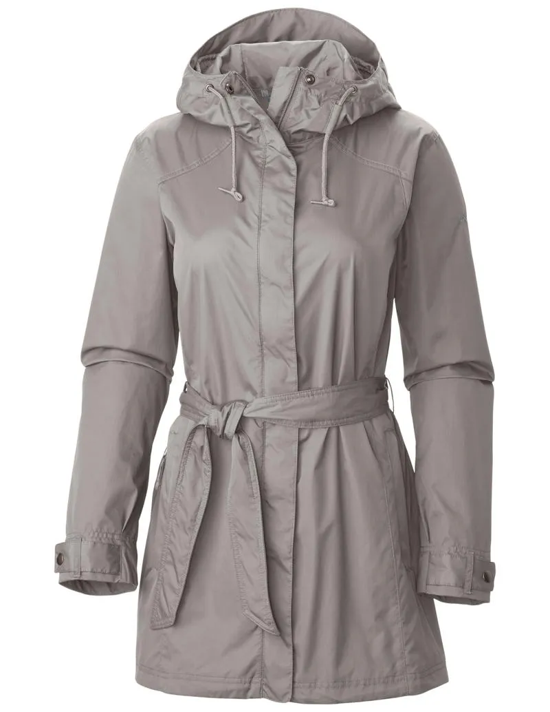 Columbia Women Grey Pardon My Trench Rain Jacket graduation