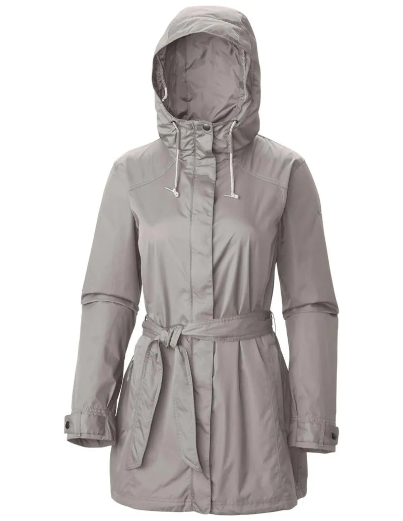 Quick Layer Columbia Women Grey Pardon My Trench Rain Jacket