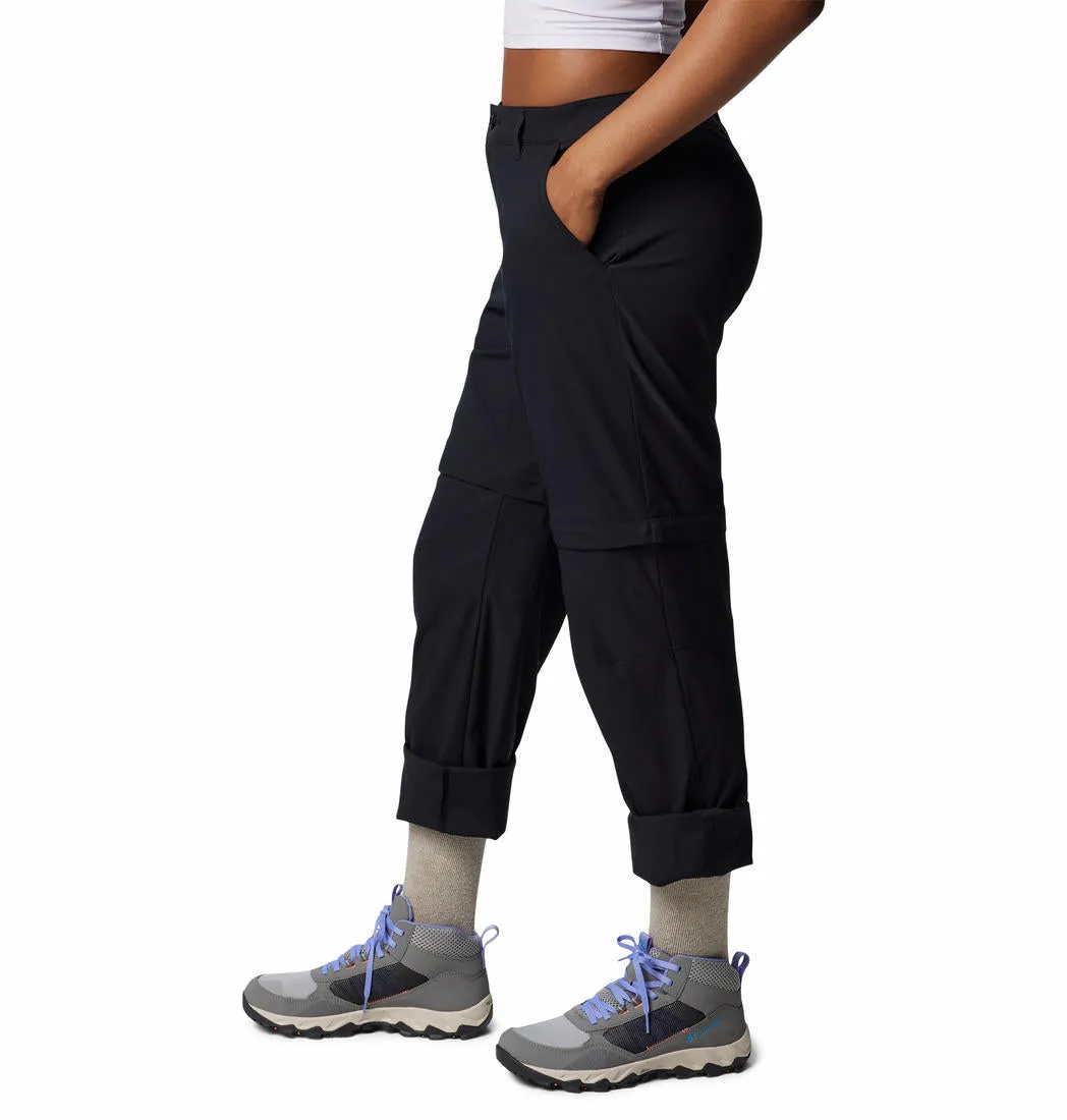 Columbia Women Black Leslie Falls Convertible Pant Workout Style