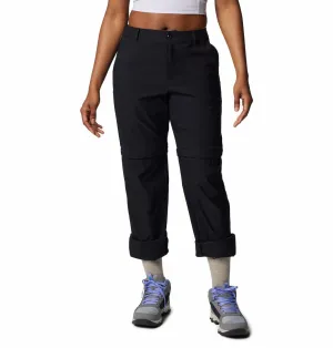 Columbia Women Black Leslie Falls Convertible Pant Stability Performance
