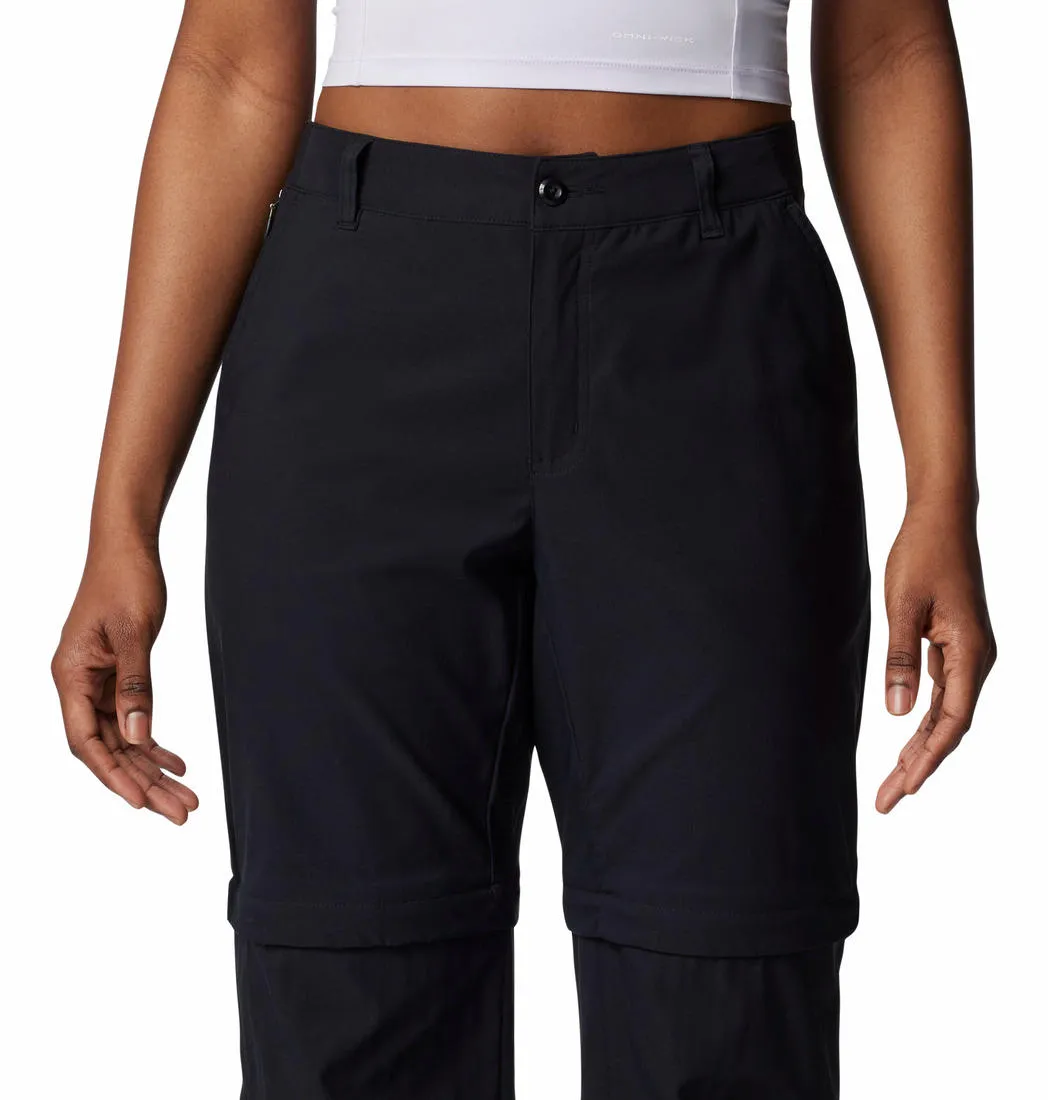 Moisture Wicking Pants Indoor Joggers Columbia Women Black Leslie Falls Convertible Pant