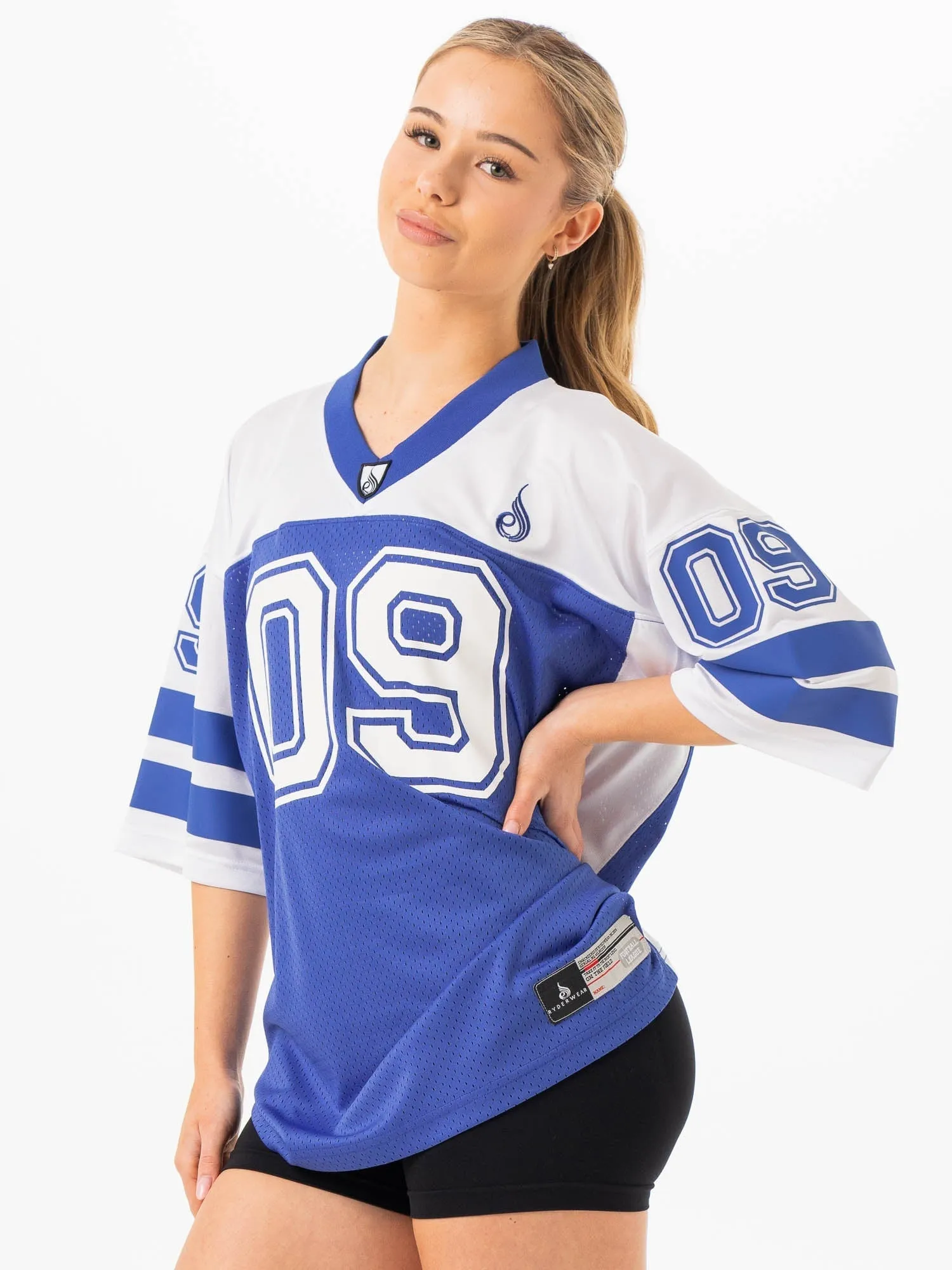 Chill Mode Fit Varsity Jersey - Cobalt