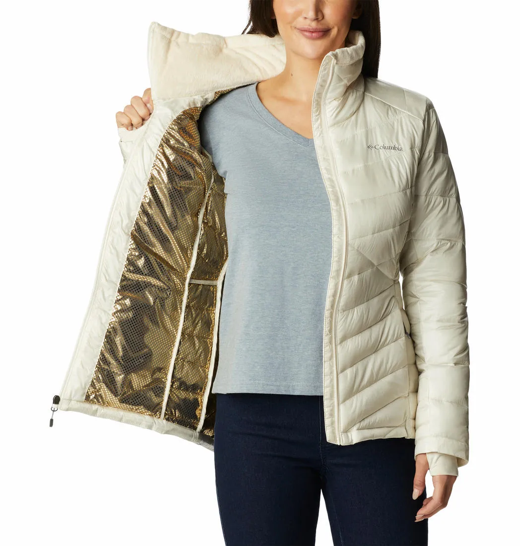 StretchFit Fabric Technology Low Profile Fasteners Columbia Women White Joy Peak Jacket