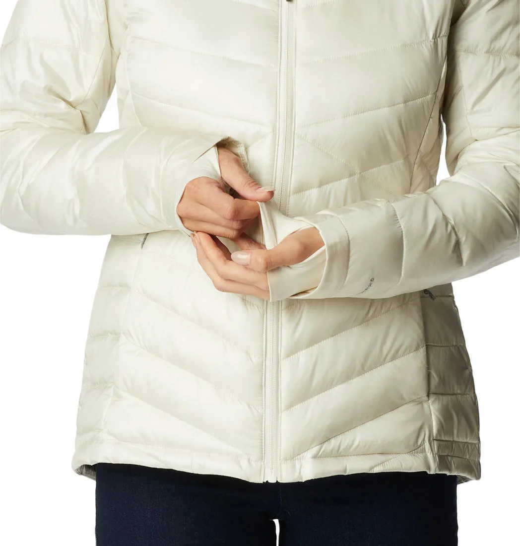 Columbia Women White Joy Peak Jacket Flexible Shoulder Panels