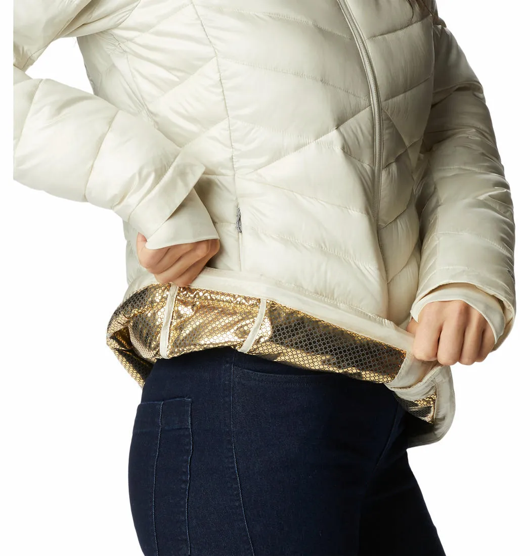 Rain Resistant Compete Columbia Women White Joy Peak Jacket