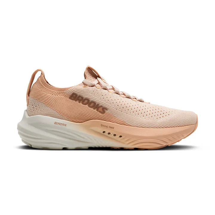 Brooks Women's Glycerin StealthFit 22 Almond slip-resistant Lightweight Midsole Technology