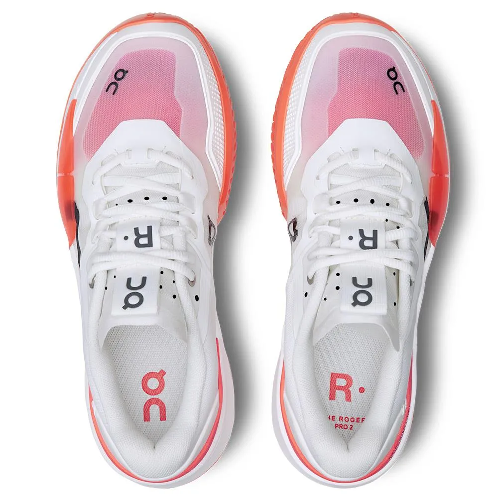 3D Adaptive Fit Multi directional traction On Women's THE ROGER Pro 2 - White/Flame