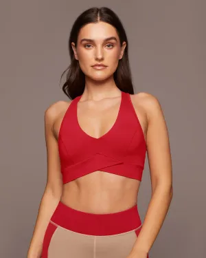Ray V-Neck Longline Bra Supportive seams