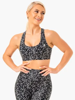 Camouflage fitness wear Reform Sports Bra - Black Speckle