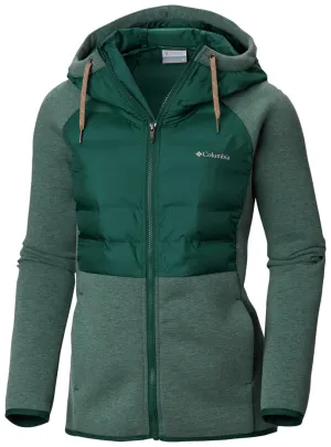 Columbia Women Green Northern Comfort Hybrid Hoodie Windproof gear men