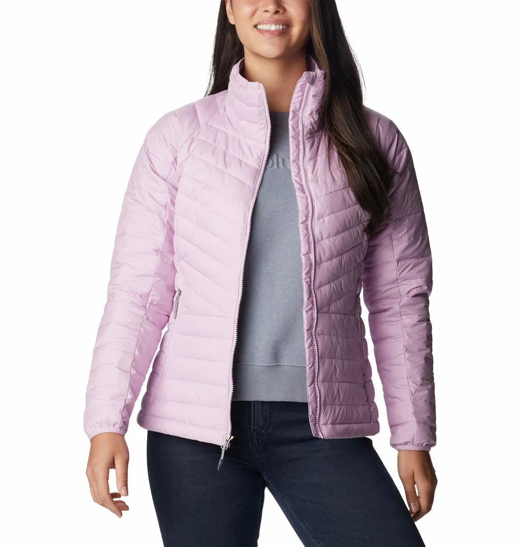 Columbia Women Purple Powder Lite II Full Zip Jacket Base Insulation
