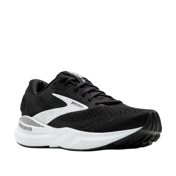 Smooth Stride Transition visible lacing shoes Brooks Women's Adrenaline GTS 24 Black/White