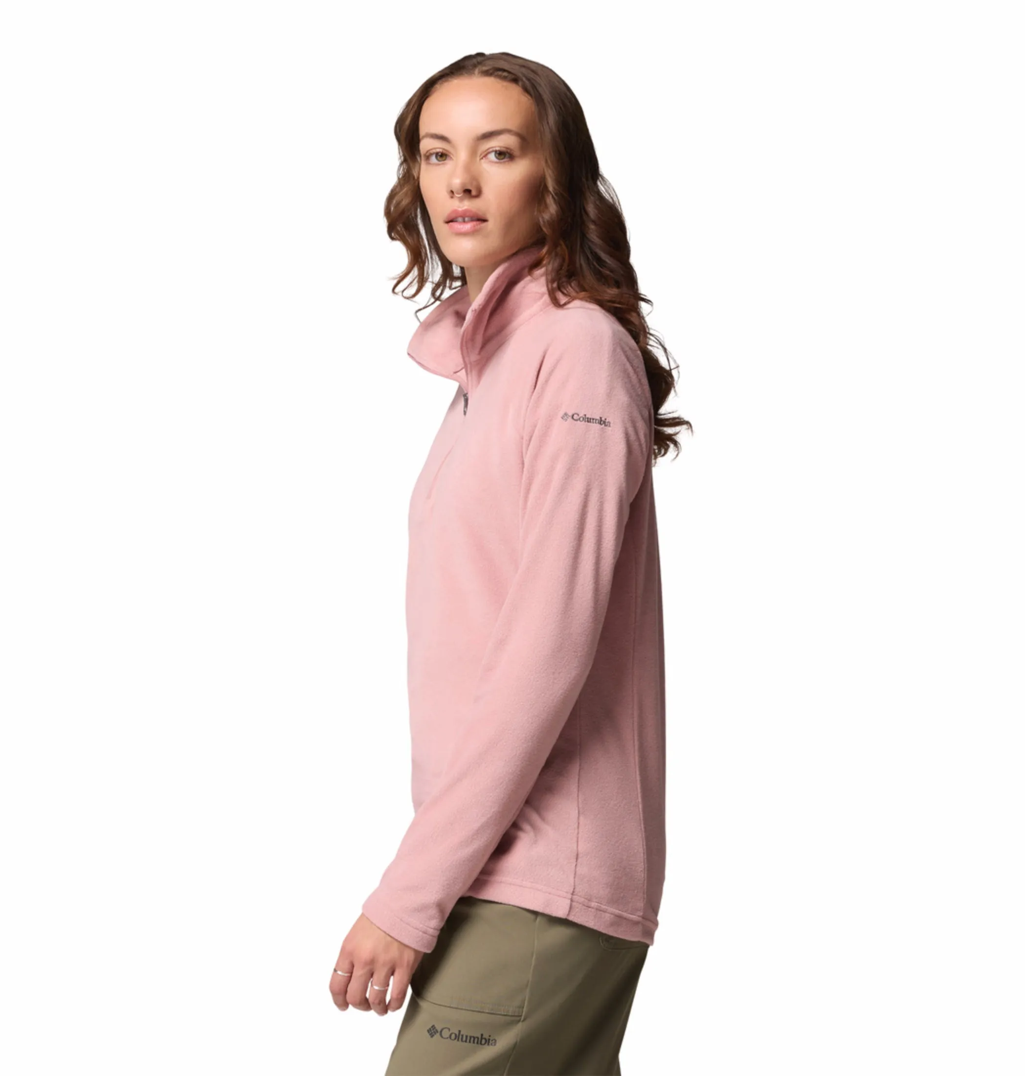 Anti Slip Shoulder Pads Outdoor Duty Columbia Women Pink Glacial IV Pullover
