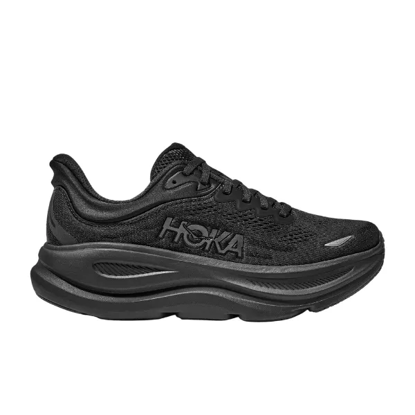 studded shoes Hoka Women's Bondi 9 Black/Black