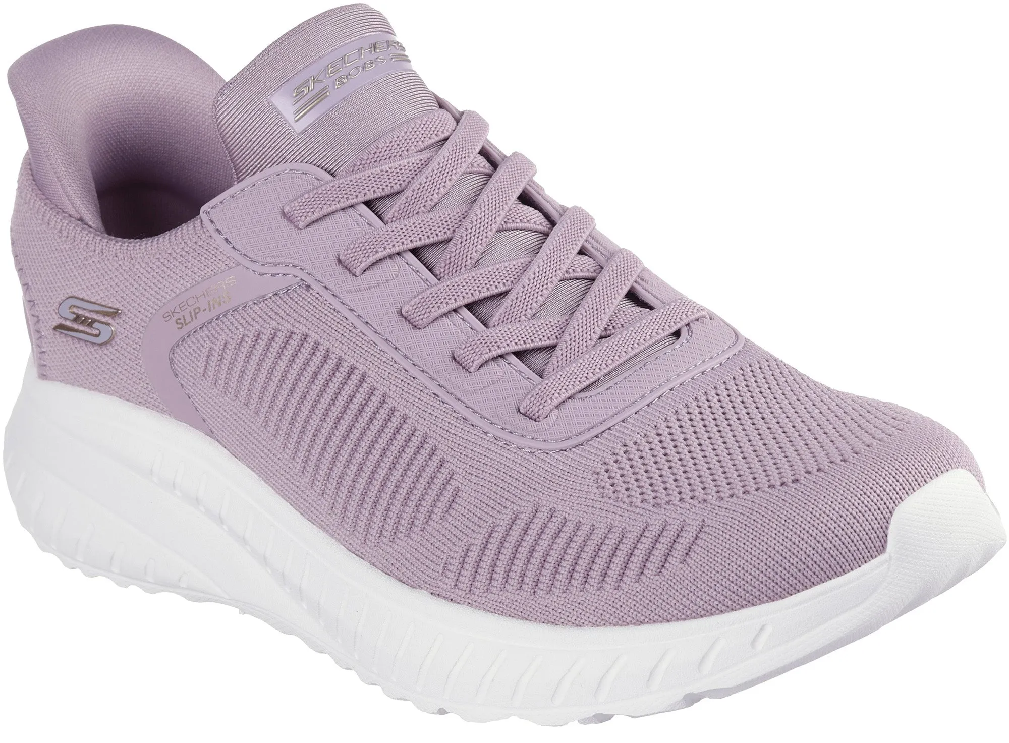Skechers BOBS Sport Squad Chaos Womens Training Shoes - Purple Cushioned Insole