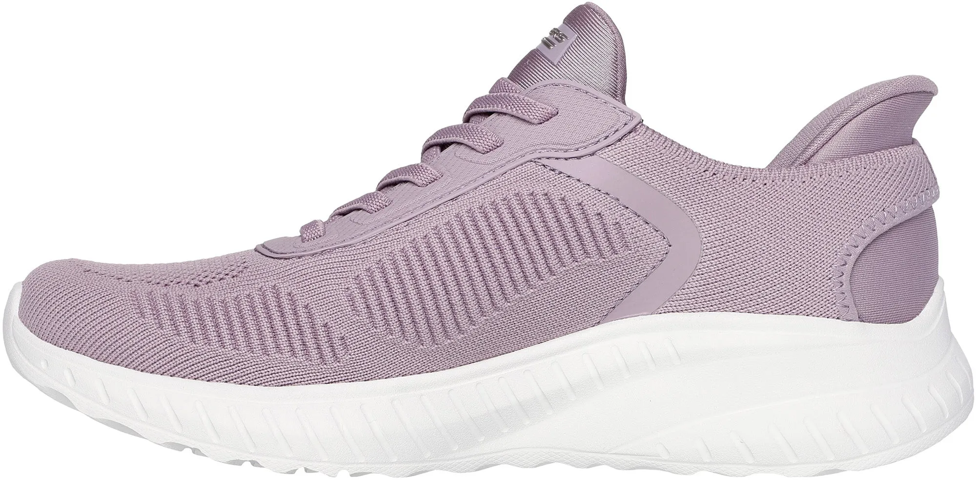 Comfort Wedge Skechers BOBS Sport Squad Chaos Womens Training Shoes - Purple