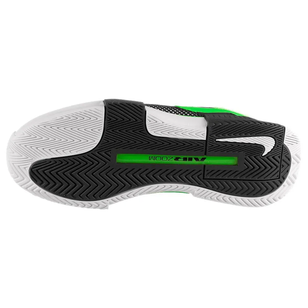 Durable Rubber Compound Enhanced Ground Feel Nike Women's Air Zoom GP Challenge 1 - White/Poison Green