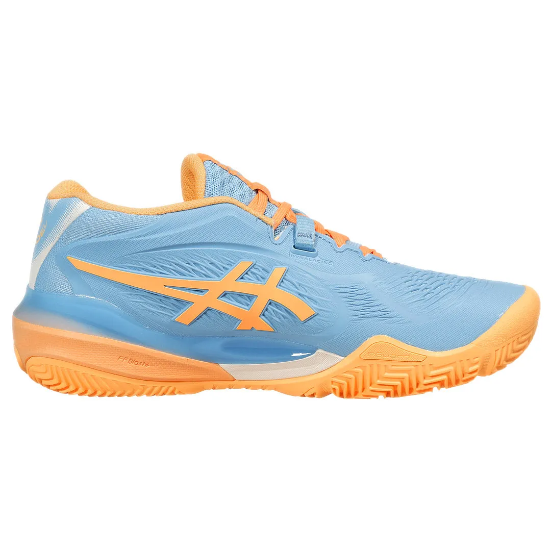 Collapsible Heel Design Water Resistant Asics Women's Gel-Resolution X - Padel - Stone Wash/Orange Glow