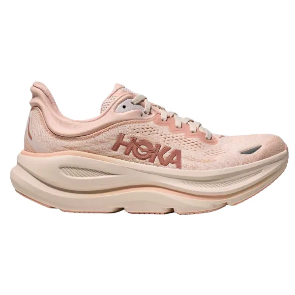 HOKA Women's Bondi 9 Wide Rose/Latte Trail - Worthy