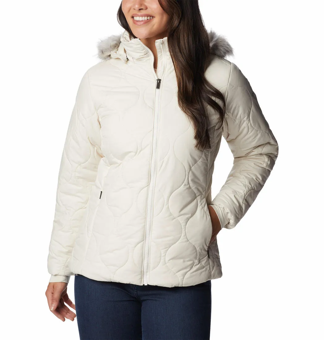 Transitional Weather Authorize Columbia Women White Frosty Heights Jacket