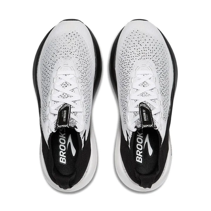 Brooks Women's Glycerin StealthFit 22 White/Black Flexible Groove System