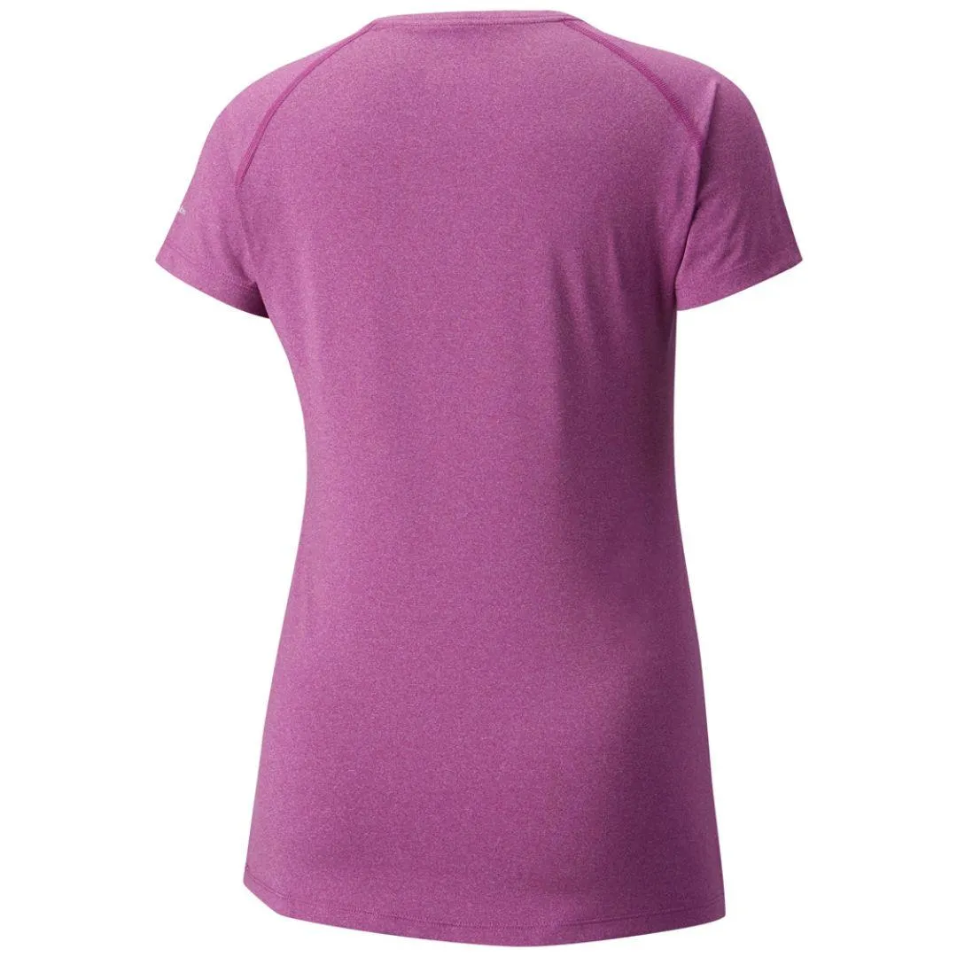 Classic Layer Wear Columbia Women Purple Tuk Mountain Womens Short Sleeve Shirt (Sun Protection)