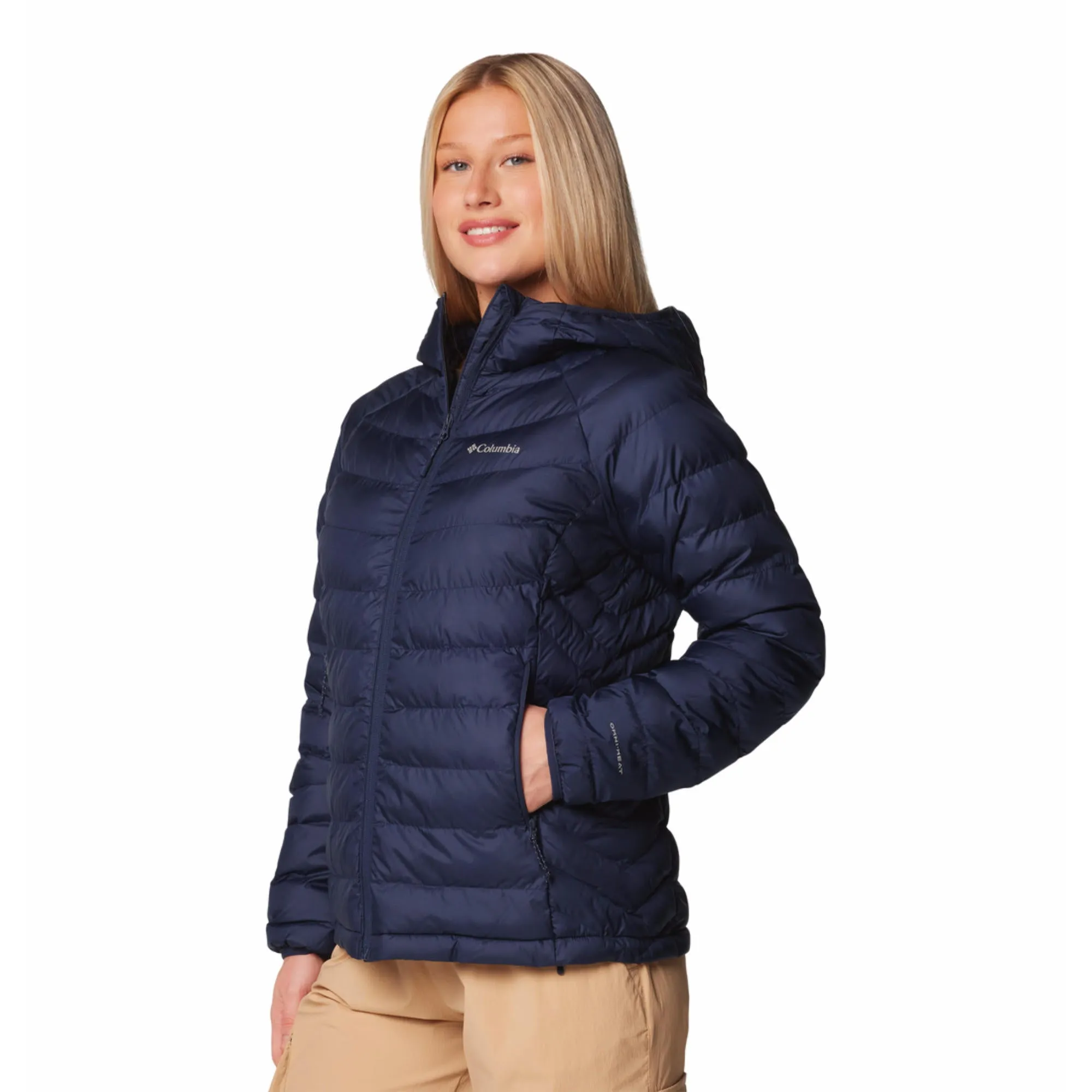 Noise Free Movement Thrive Columbia Women Blue Powder Lite II Hooded Jacket