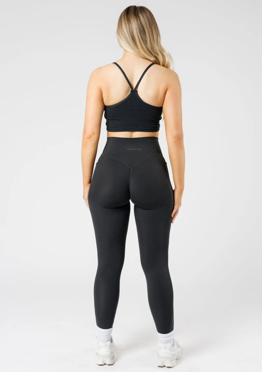 Reluna Empower Sculptseam? Pocket Legging Black Unisex Style Daily Routine Flow Motion