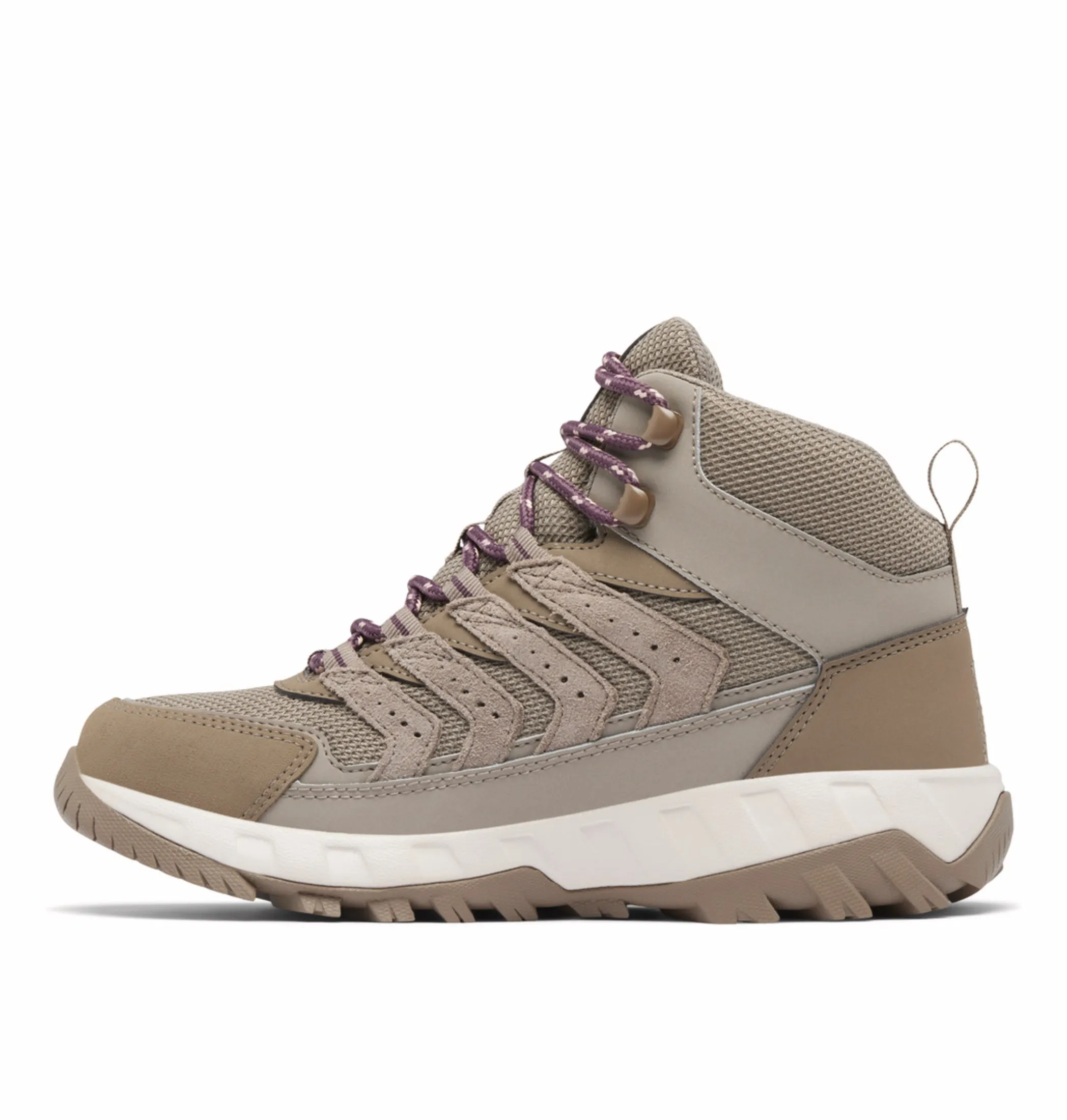 Slope Support Columbia Women Brown OmniGrip Strata Trail Waterproof Hiking and Trekking Shoes