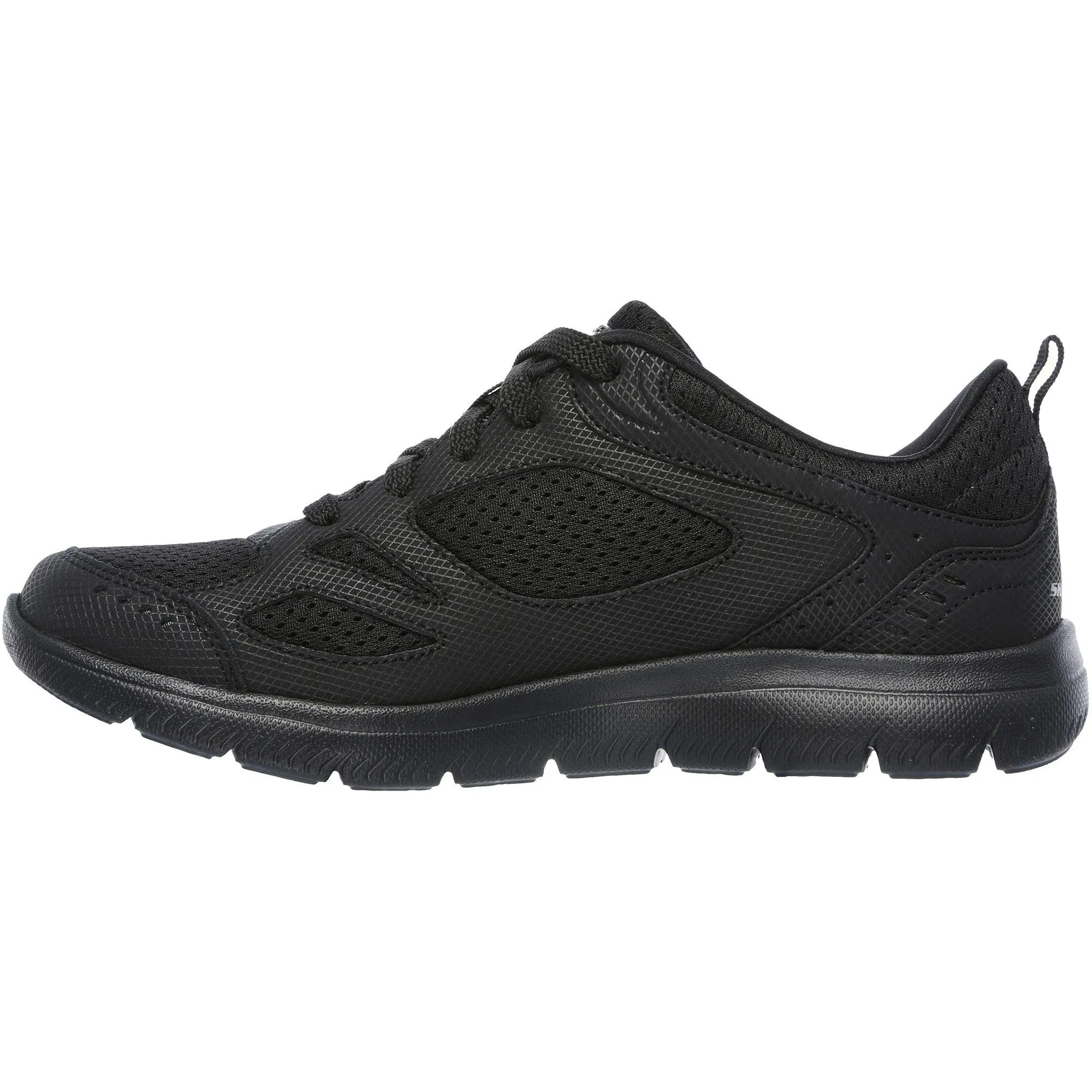 Skechers Summits Suited Womens Training Shoes - Black Breath Fresh