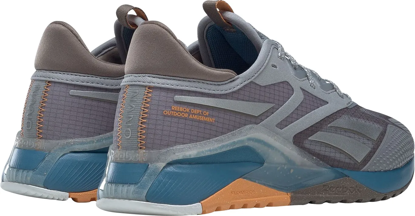 Reebok Nano X2 TR Adventure Womens Training Shoes - Grey Camera Look Lightweight Form Rainy Day