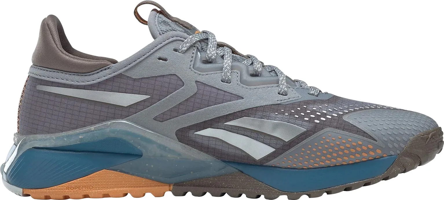 Reebok Nano X2 TR Adventure Womens Training Shoes - Grey Multi Density Foam Ultra Light Airport Travel