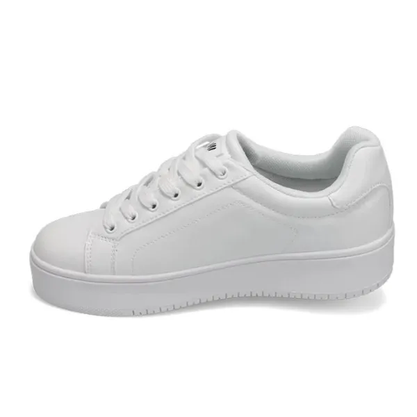 Rival Women's The Ace Rise Court Shoe White Rockered Geometry