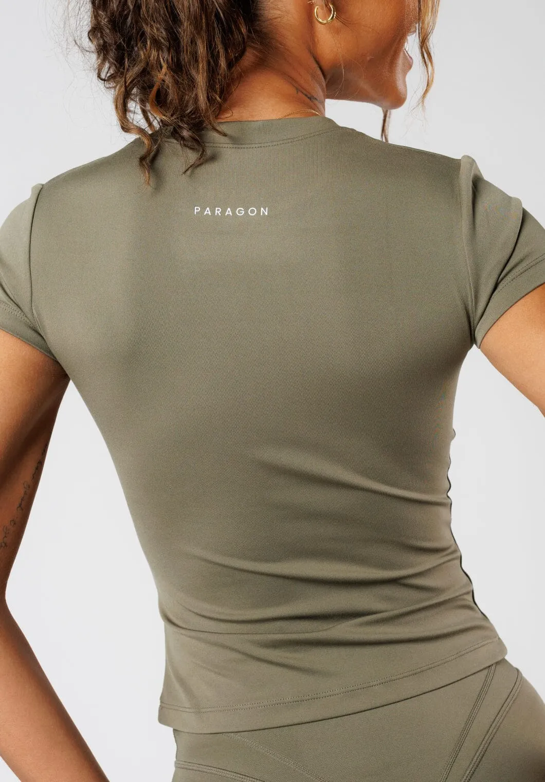 Reluna? Full Length Short Sleeve Top Everglades StretchFabric