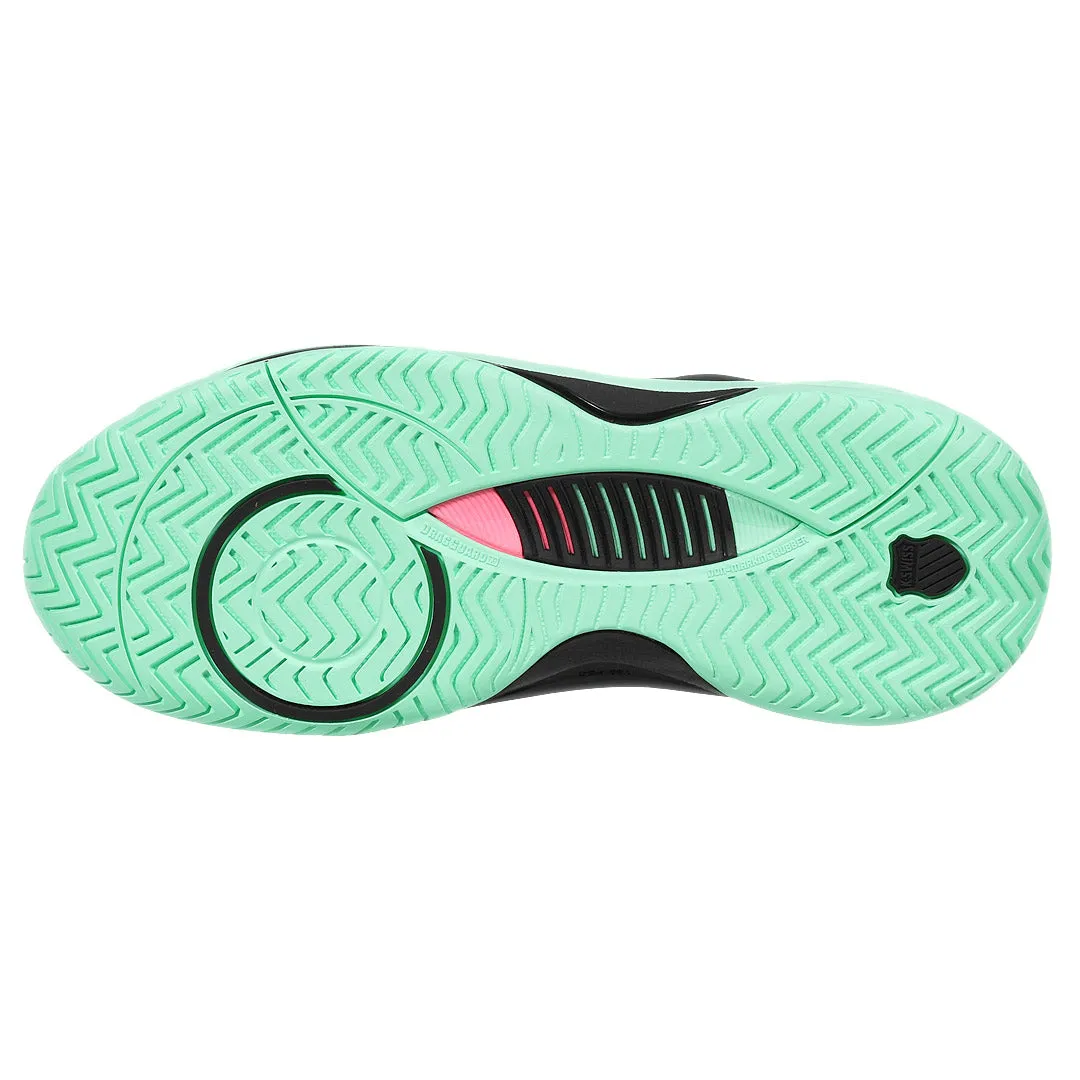 K-Swiss Women's Hypercourt Supreme 2 - Black/Neon Mint Compression Molding