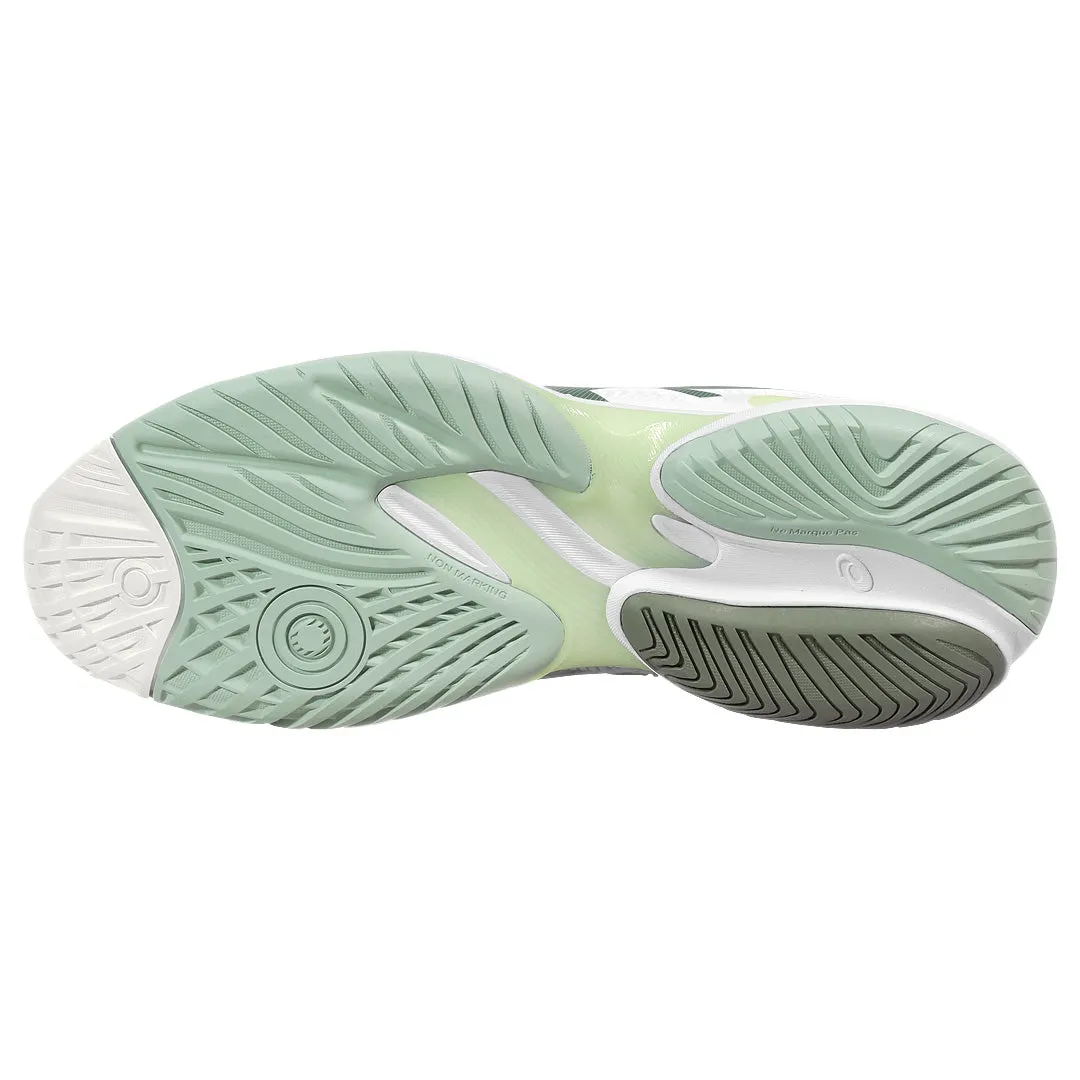 Asics Women's Court FF 3 - White/Lichen Rock Abbreviated Break In Period Lightweight Frame