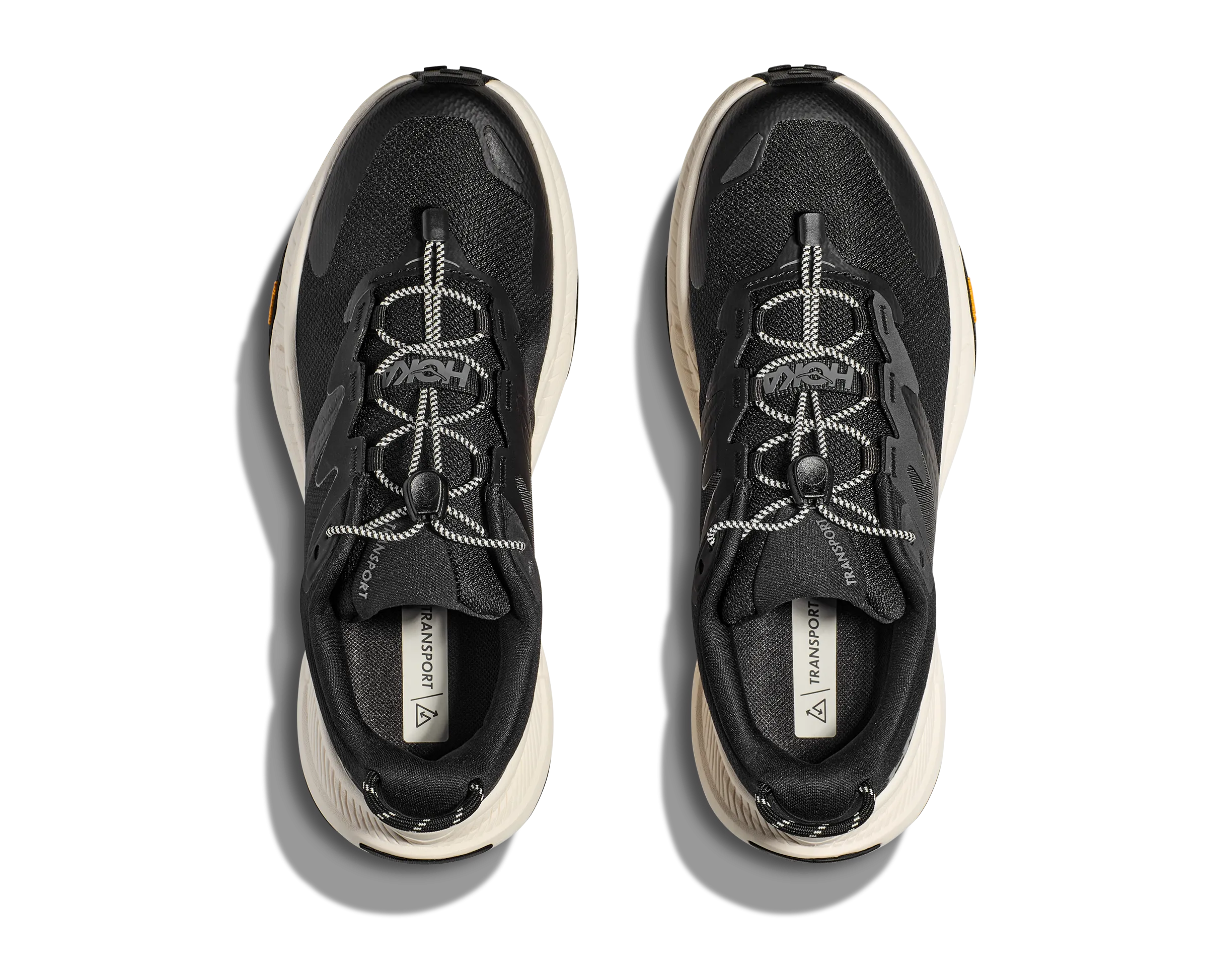 walking shoes fitness event running gear HOKA TRANSPORT BLACK/WHITE WOMEN'S MEDIUM