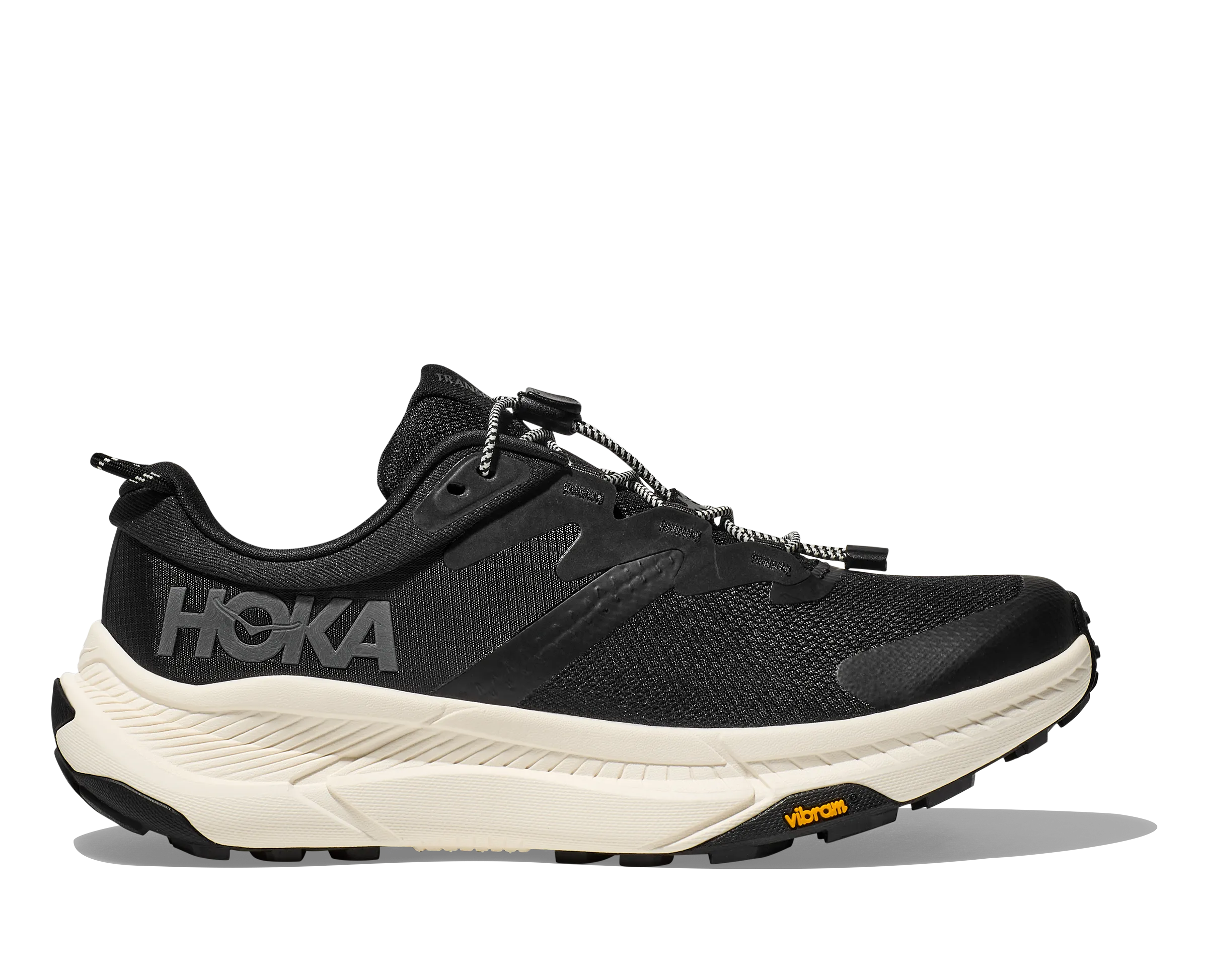 brand - name running shoes Dynamic Stability Support HOKA TRANSPORT BLACK/WHITE WOMEN'S MEDIUM