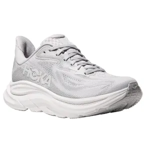 Hoka Women's Clifton 10 Wide Grey Breathable fabric stress - free